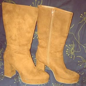 Brown Suede Boots